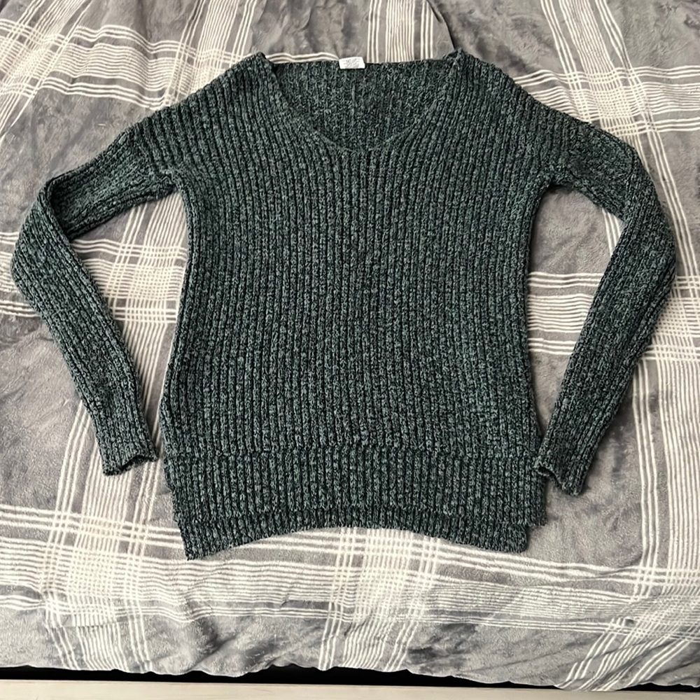 Green with Black Sweater